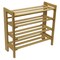 Contemporary Home Living 25.75” Natural Brown Clifford Foldable Shoe Rack